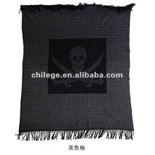 high quaity woven cashmere printed bed throws blankets